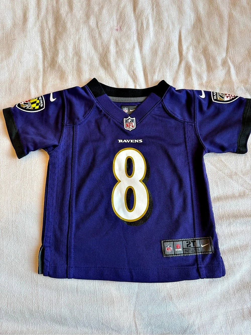 Nike Lamar Jackson #8 Baltimore Ravens jersey Boys Purple Ravens Jersey